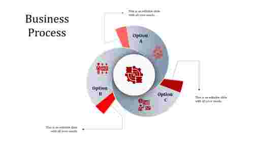 business process powerpoint-business process-red